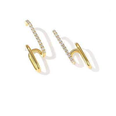 Double Circle Gold Earrings - KADs 